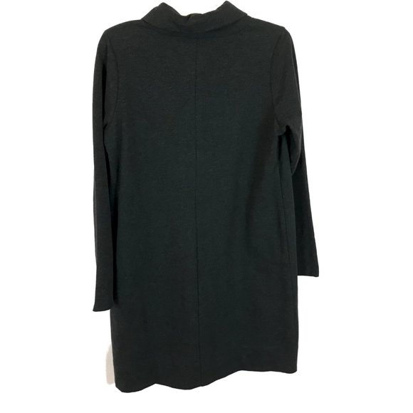 NWT Womens Size Small J. Jill Dark Gray Cowl Neck Fleece Long Sleeve Dress - Picture 3 of 3